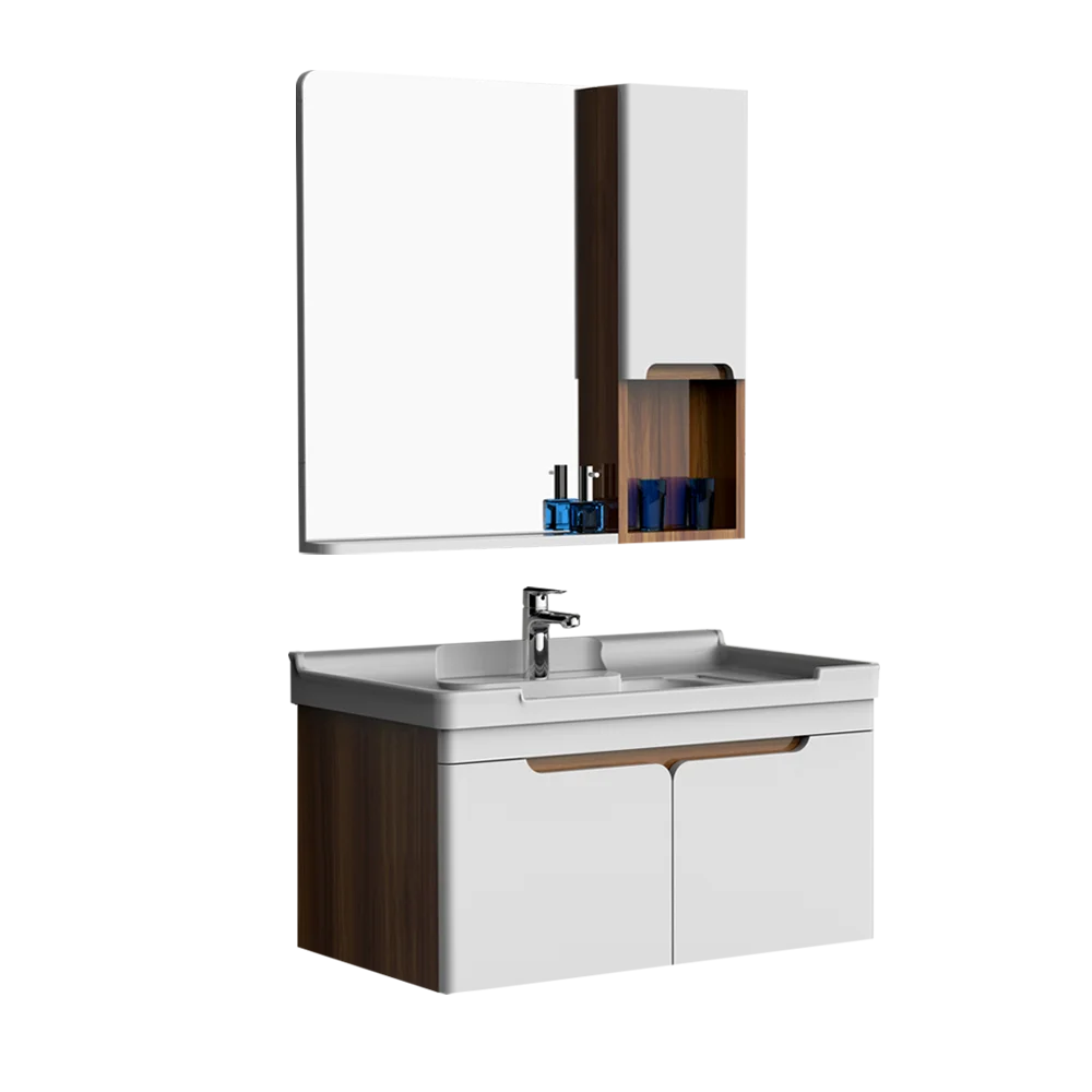 Simple design small size ceramic vanity top sink bathroom sink cabinets
