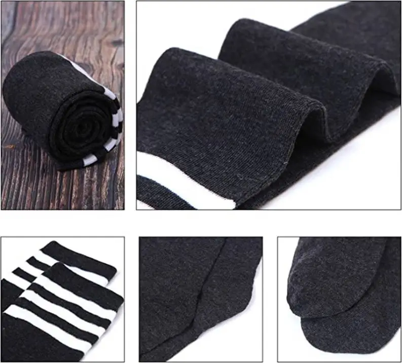Over Knee Thigh Socks Knee High Warm Stocking Women Leg Warmer High Socks for Daily Wear