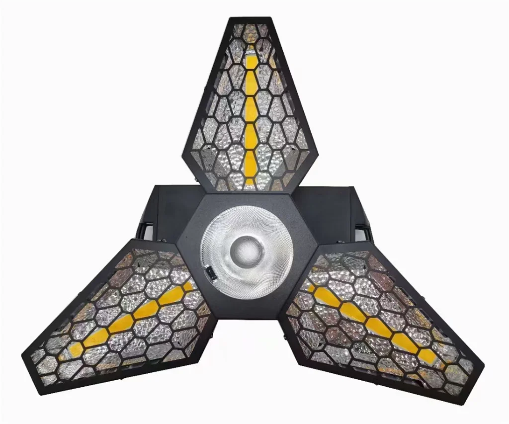 LED Rotation Retro Effect Light RGB Full Color Background Dyeing Atmosphere Light For Party Stage Light HS-LR360