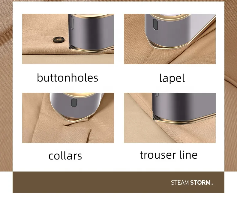 Portable Compact Travel Size Mini Steamer,180 degree Foldable Small Iron for Clothes,Handheld Steamer Dry and Wet Ironing