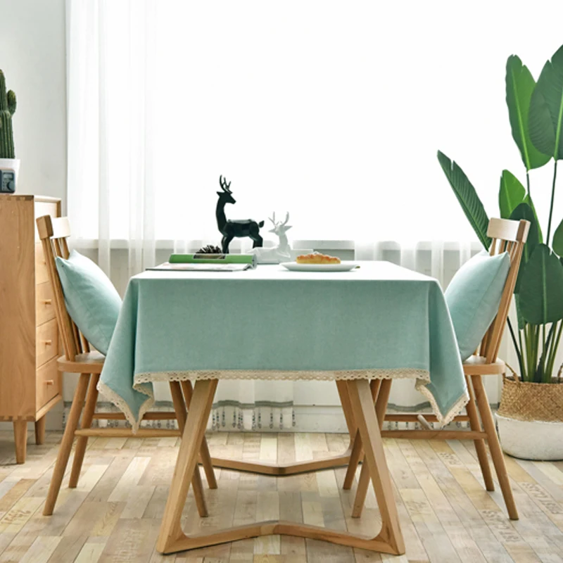 Custom lace tablecloth linen tablecloth for table decoration