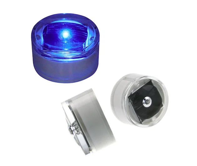 50mm 2 inches size plastic water resistant garden pathway led round embedded mini deck lights pc mini solar road stud