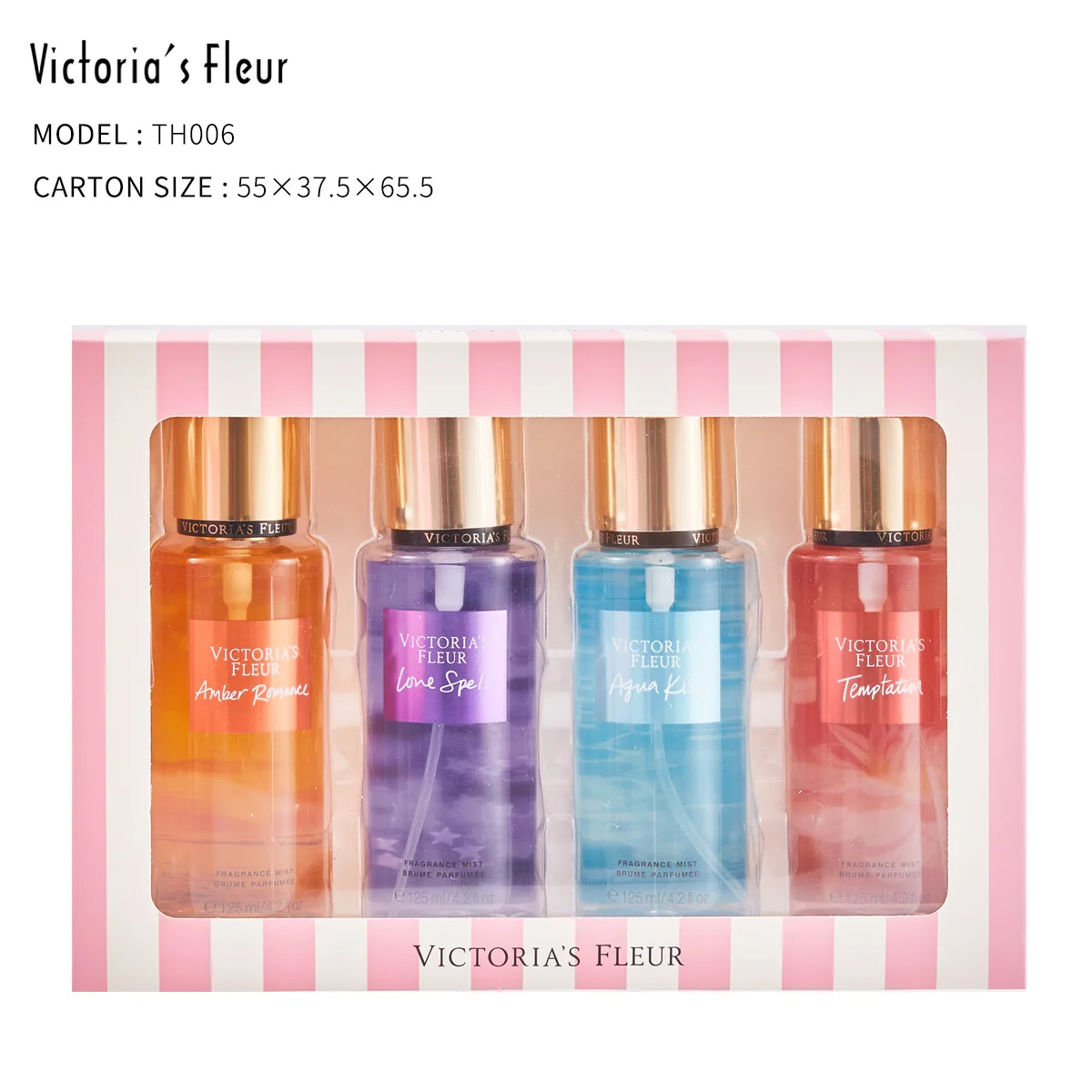 Factory Hot Selling Body Spray Organic Perfume Deodorant Spray Gift Box Set