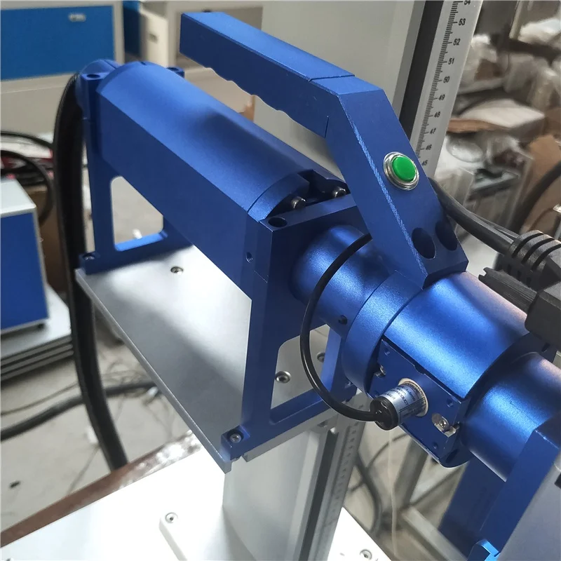 Высококачественная ручная волоконная лазерная маркировочная машина 30 Вт, нержавеющая сталь, золото, ПВХ, жесткий пластик, портативная лазерная маркировка