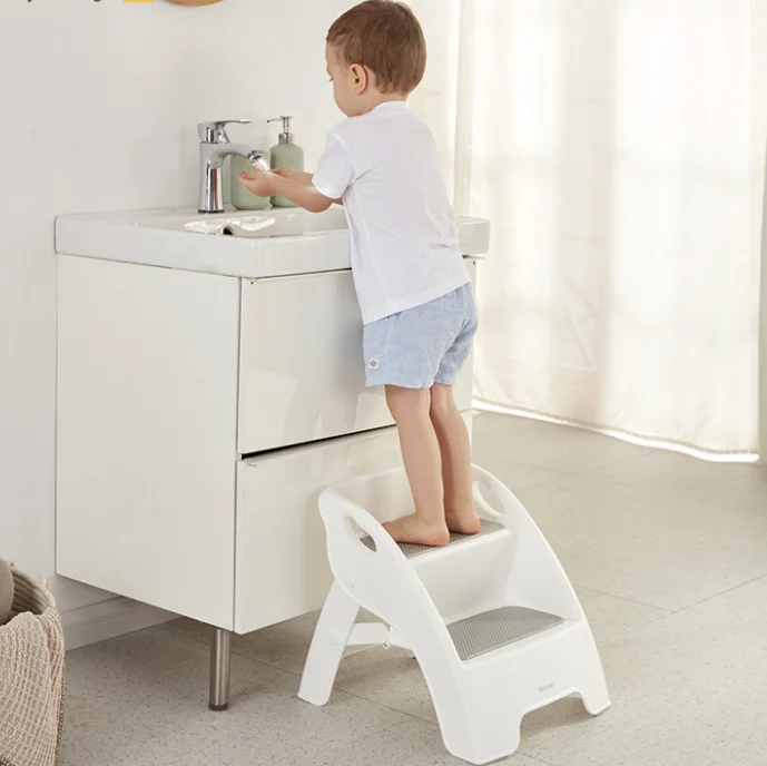 promotional top quality portable baby ladder with handrails kitchen helper step stool for kids stepping stool