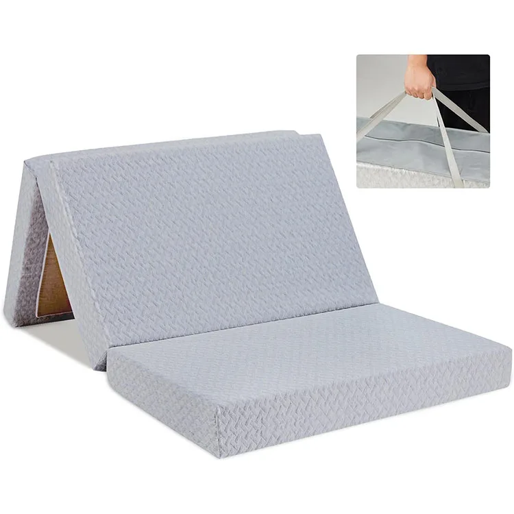 Портативный складной двухслойный матрас 4 слоя