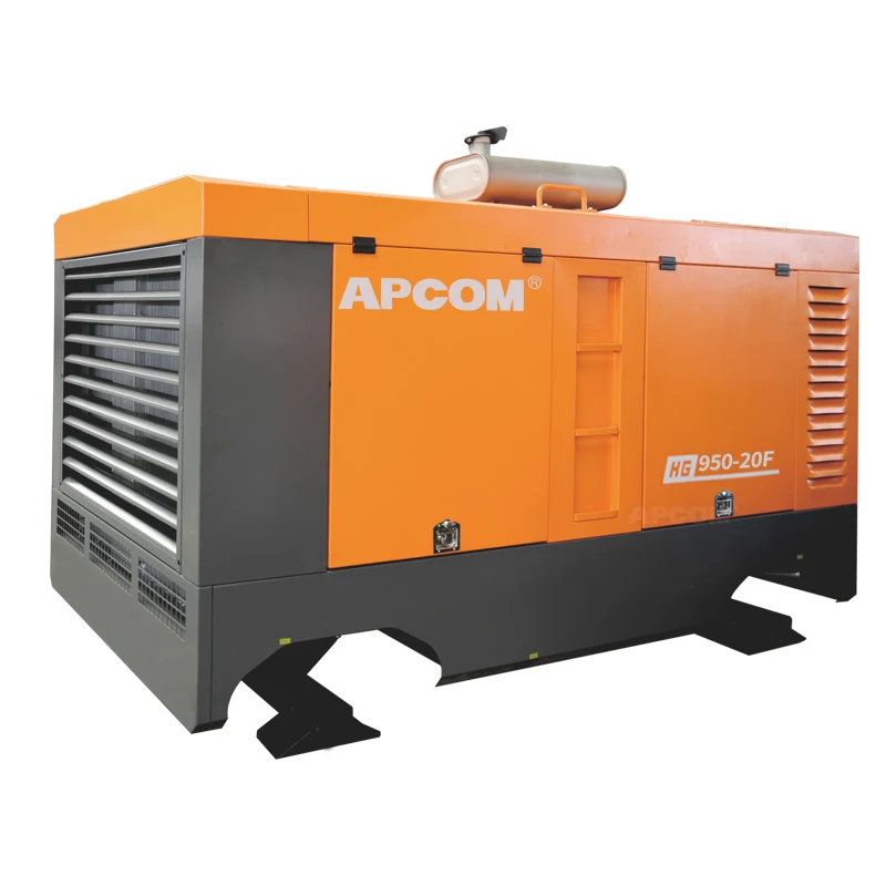  20bar 264kw 350HP Стационарный винтовой воздушный компрессор diesel 950cfm