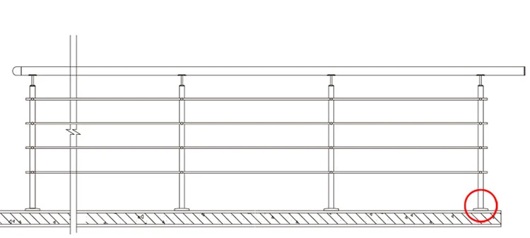 Stainless Steel Post Tube End Cap Balustrade Handrail Glass Balcony Stair Railing Pipe Plate Decorative Cover