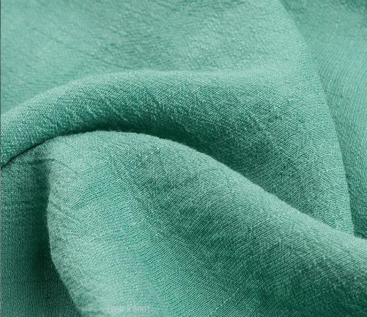 Best manufacturer polyester rayon tencel blend woven  dyed fabric TR crepe slub silk solid fabric