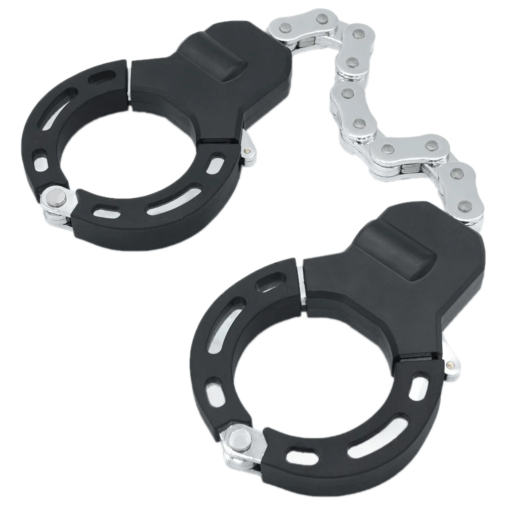 JIZHOU Hardened Steel Silicone Coated Handcuff Shape Security Guard Against Theft Heavy Duty Motorcycle Bike E Scooter Lock