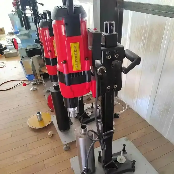 Single Speed 600r/min Heavy Duty Concrete Core Drilling Machine 2300W Semi Automatic Bench Drill Machine