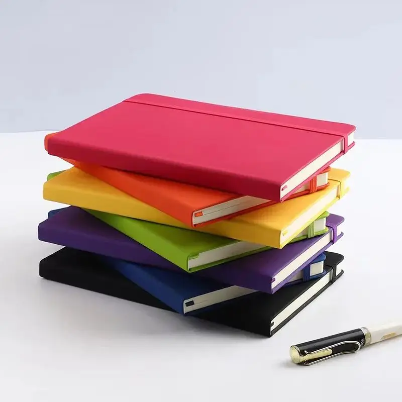 A5 160 pages Business Strap Notebook Student Stationery Notepad Hand Account Book Sub Hand Account Book