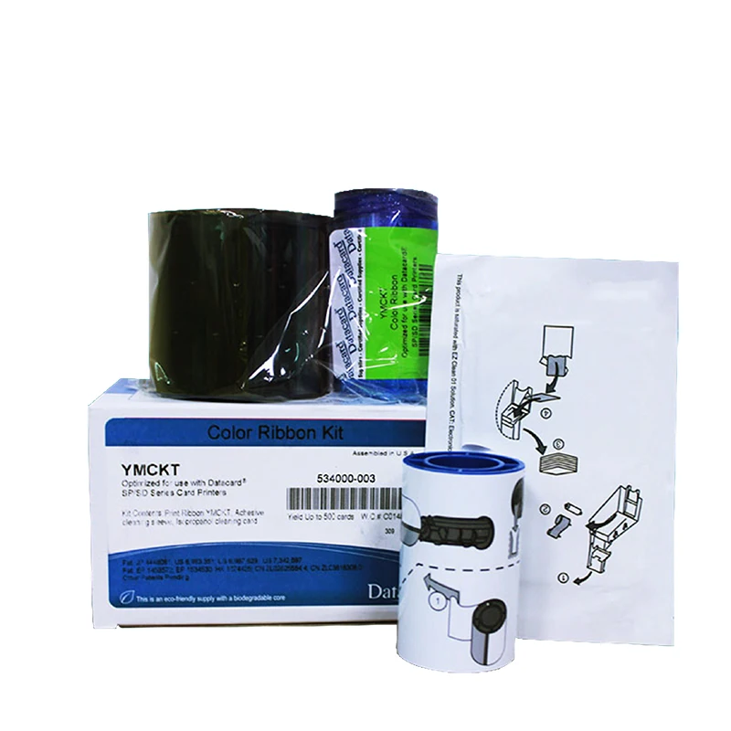 Оригинальная цветная лента Datacard 534000-003 YMCKT 500 печать используется в SD260 SD360 SD460 карточный
