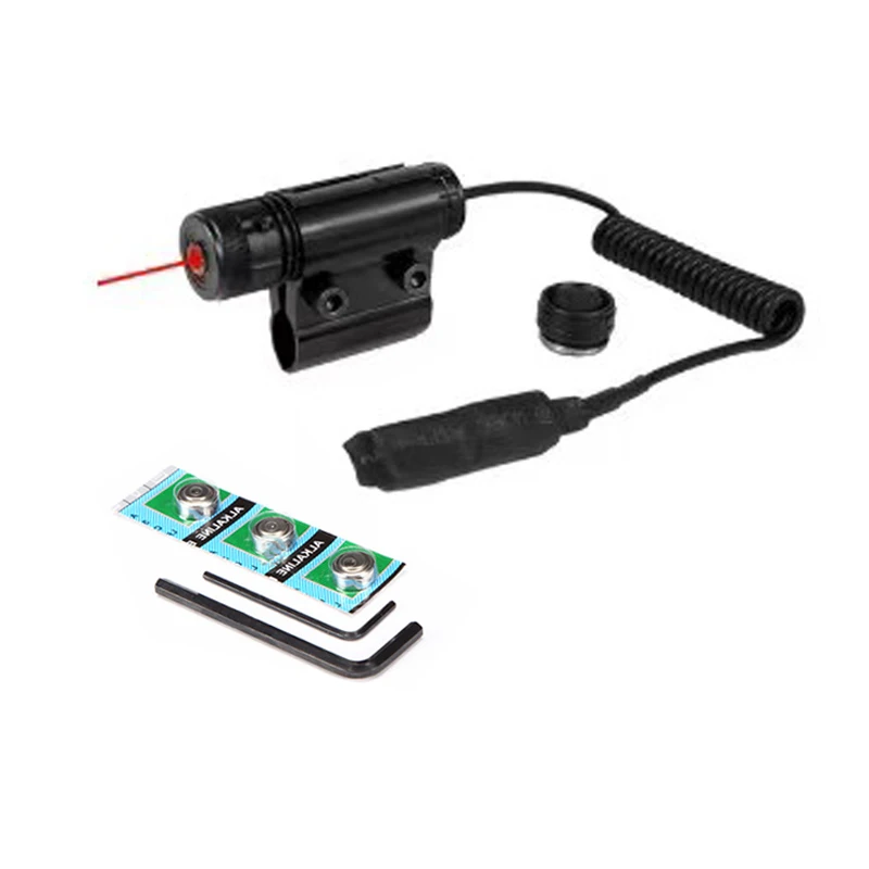 Factory Hot Selling Mini Adjustable JG8 Red Laser Hunting Scope With Pressure Switch