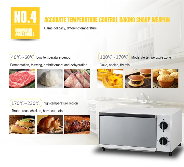 Высокое качество 15 мин переключатель синхронизации 1200 Вт 12л емкость электрическая настольная печь