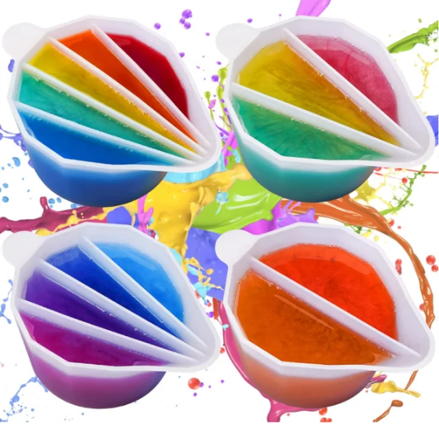 DLR1310 Заводская оптовая продажа используется для изготовления многокамерных силиконовых чашек с смешанными узорами разных цветов