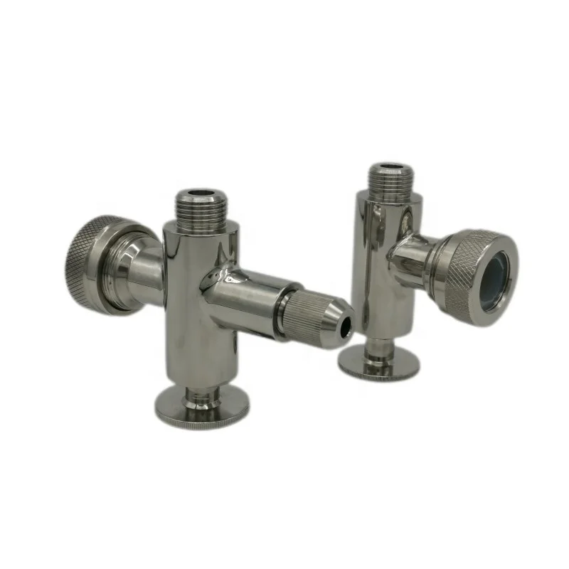 Sanitary Stainless Steel SS304 SS316L Level Gauge Cock Valve For Milk Beer Tank