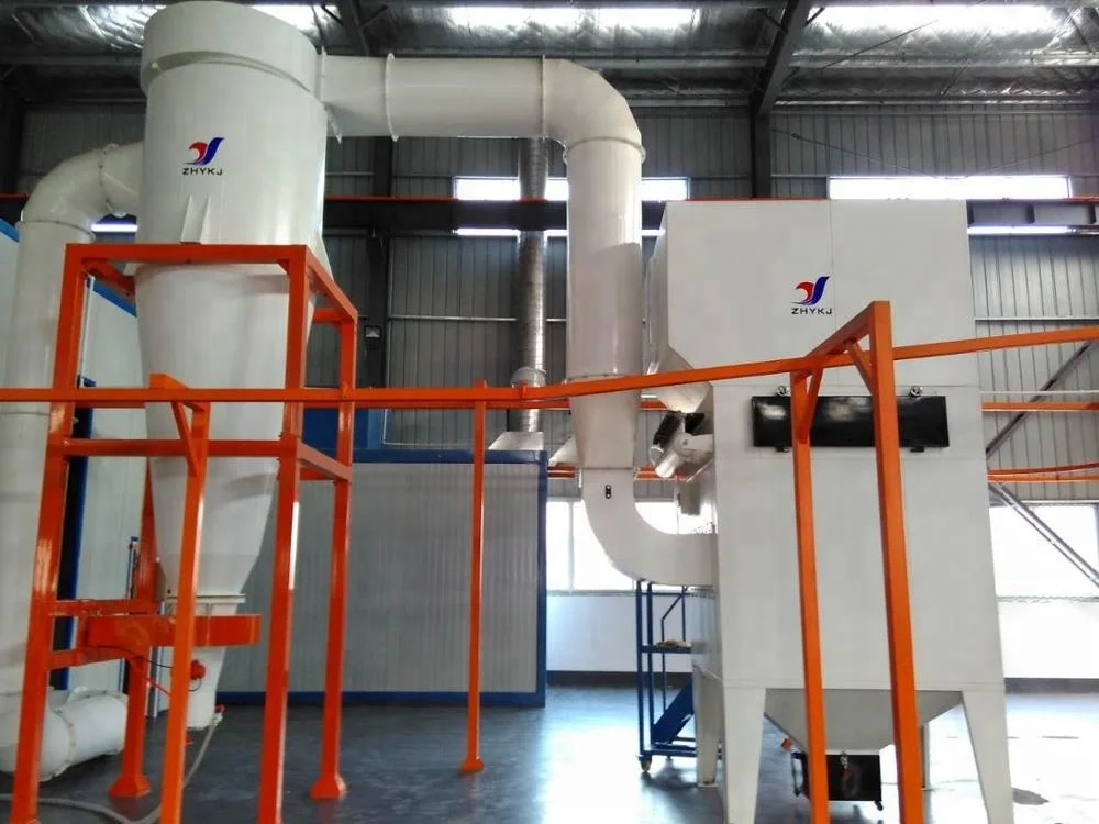 automatically big cyclone powder coating recovery system for the powder painting line