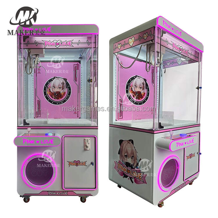 MAKER 5 Styles Doll Machine Give Away Doll Metal Coin Operated Games Grab Toy & Doll Arcade Game Claw Machine