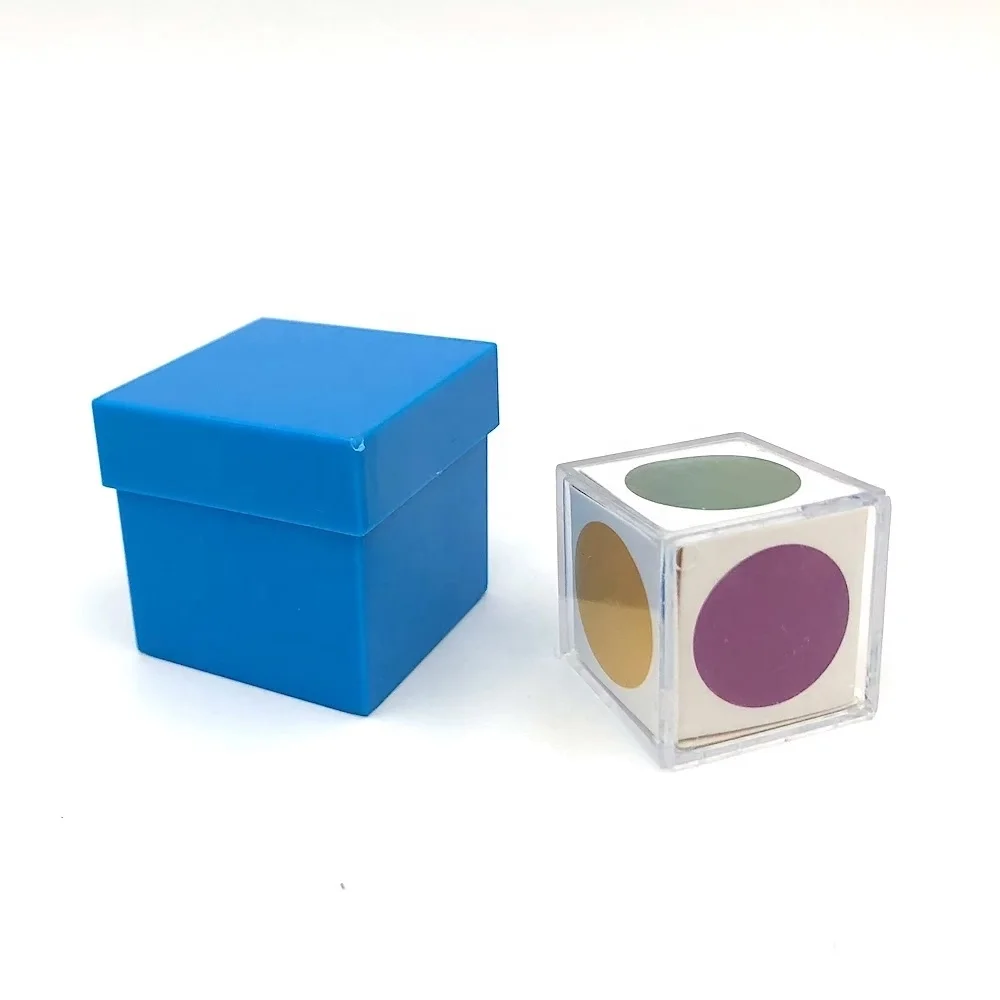 Таинственный Карманный магический трюк с цветным зрением и пластиковым цветным кубом идеально подходит для детей и молодых волшебников