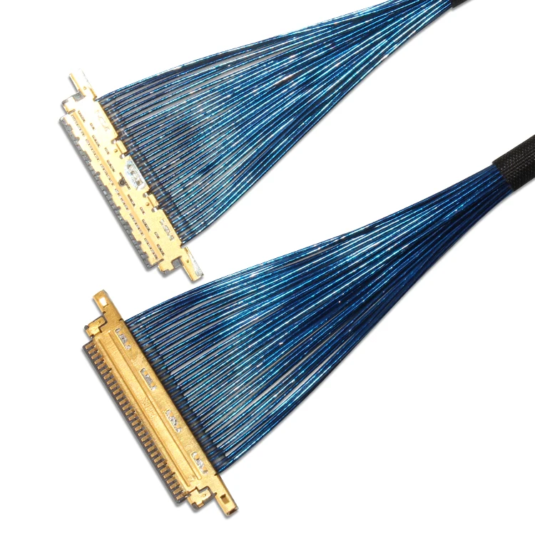 Shenzhen Sino-Media ipex  Micro Coaxial Lvds Cable 40Pin For Mini Itx Motherboard Lcd Monitor
