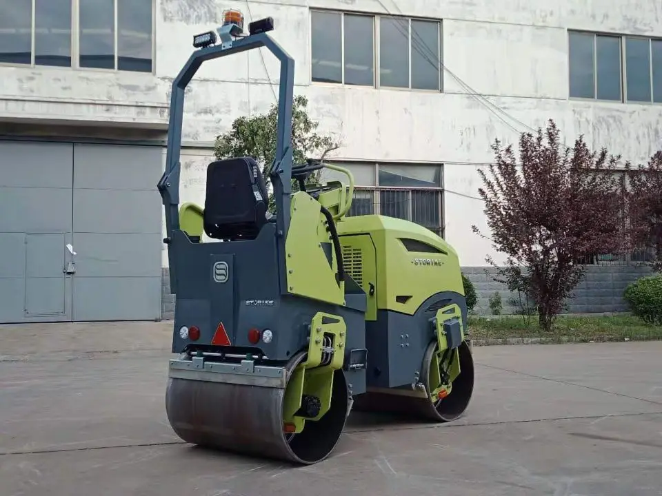 ST1500 1.5 ton 1.8 ton 2 Ton Double Drum Asphalt Road Roller