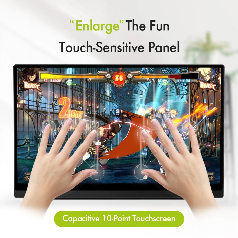 17 3 дюймовый портативный монитор 4k дисплей для ноутбука ПК тройной супер тонкий