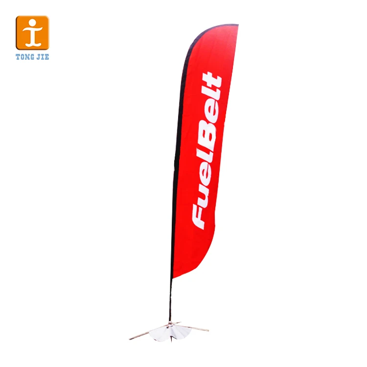 2022 Hotstyle 0utdoor Wholesale Feather Teardrop Promotional Normal Beach Flag Banner