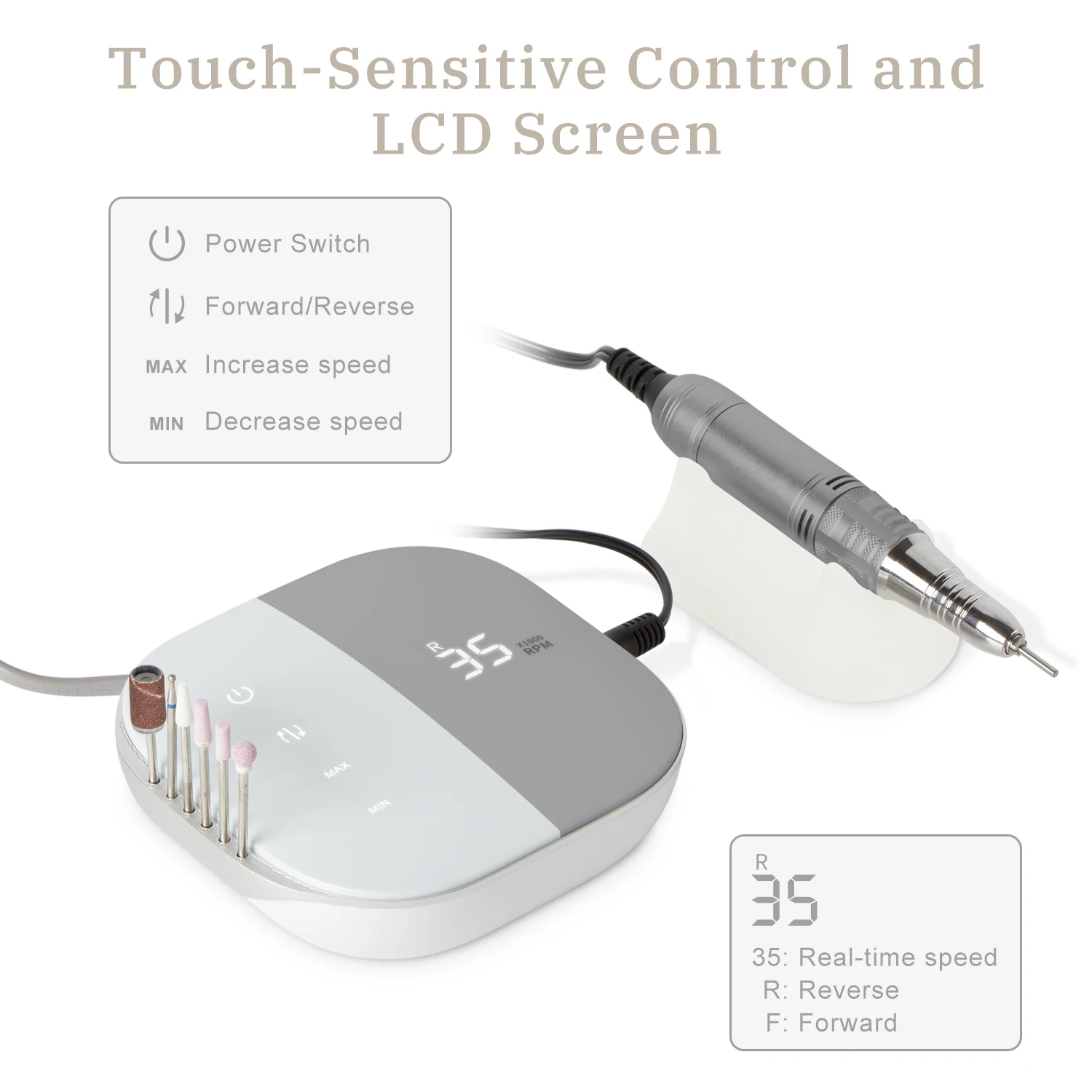 Пилка для ногтей, электрическая пилка, пилка для ногтей, пилка для ногтей, аппарат для ногтей, сверло