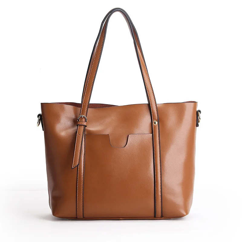 2022 wholesale genuine leather messenger tote bags women handbags ladies