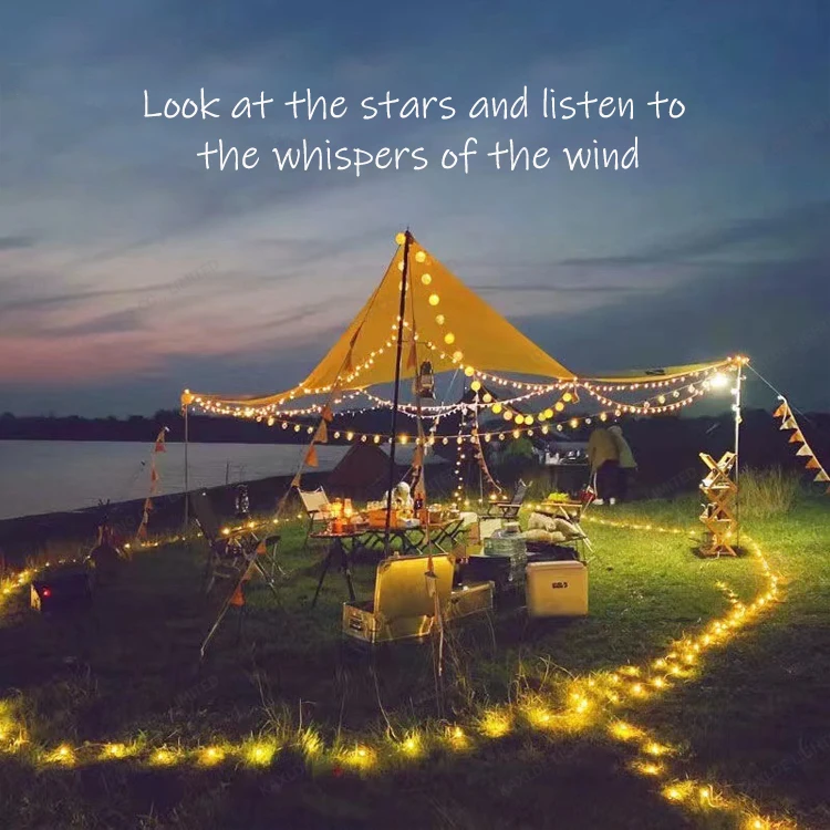 Hot Sale LED String Light Garden Decorative Holiday Christmas Garland LED String Outdoor Lamps Camping Light