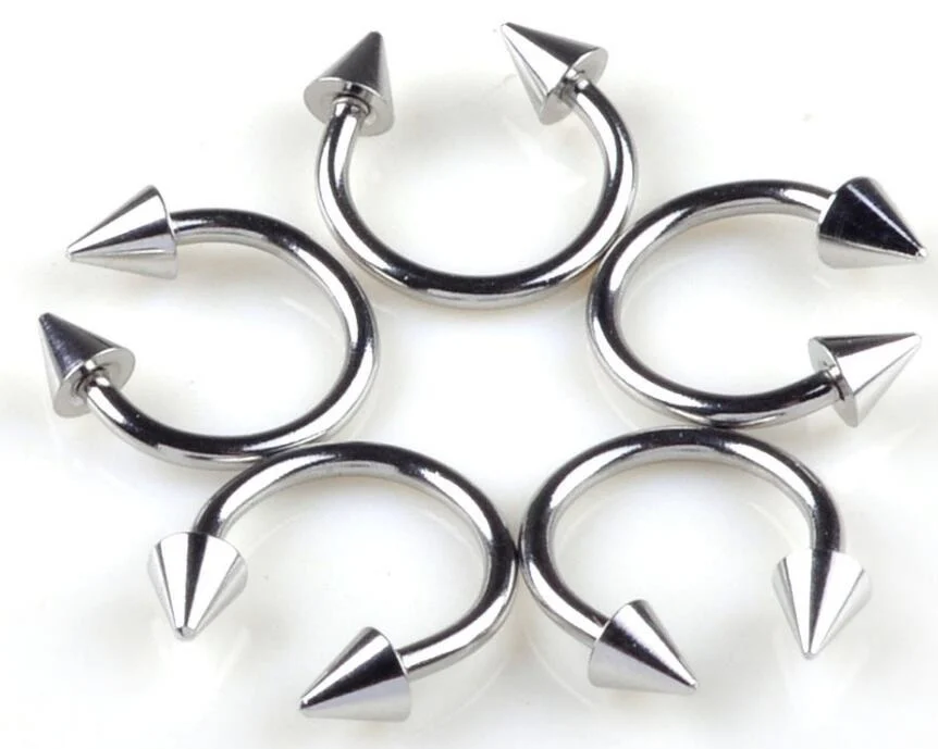 Customization ASTM F136 Titanium Internally Threaded Septum Clicker Horseshoe Circular Barbell Nose Jewelry Piercing Wholesale