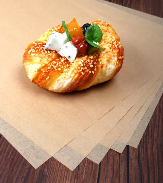 White or Brown Color Thin Parchment Paper Greaseproof Cooking paper 36/38/40gsm