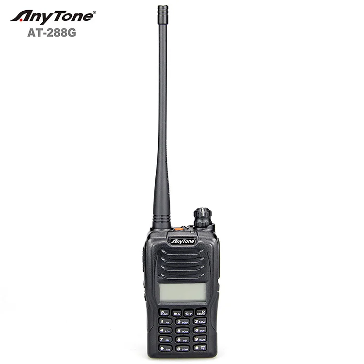 Anytone AT-288G Long distance walkie talkie two way radio IP54 Portable radio vhf uhf 5W  with VOX function 3 levels