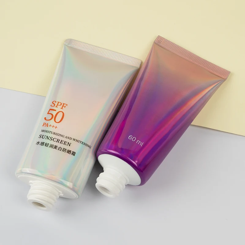 Молоко-косметический контейнер выдавливающая пластиковая трубка алюминиевая для крема глаз 60 г пустая Косметическая