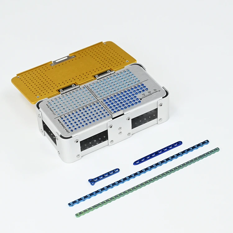 placa AO LC DCP de bloqueo recto placa osea tplo instrumental de ortopedia veterinrio