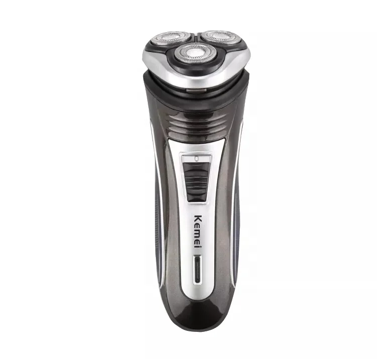 kemei KM-2801 Rechargeable cordless shaver for men 3 rotating blade  beard razor