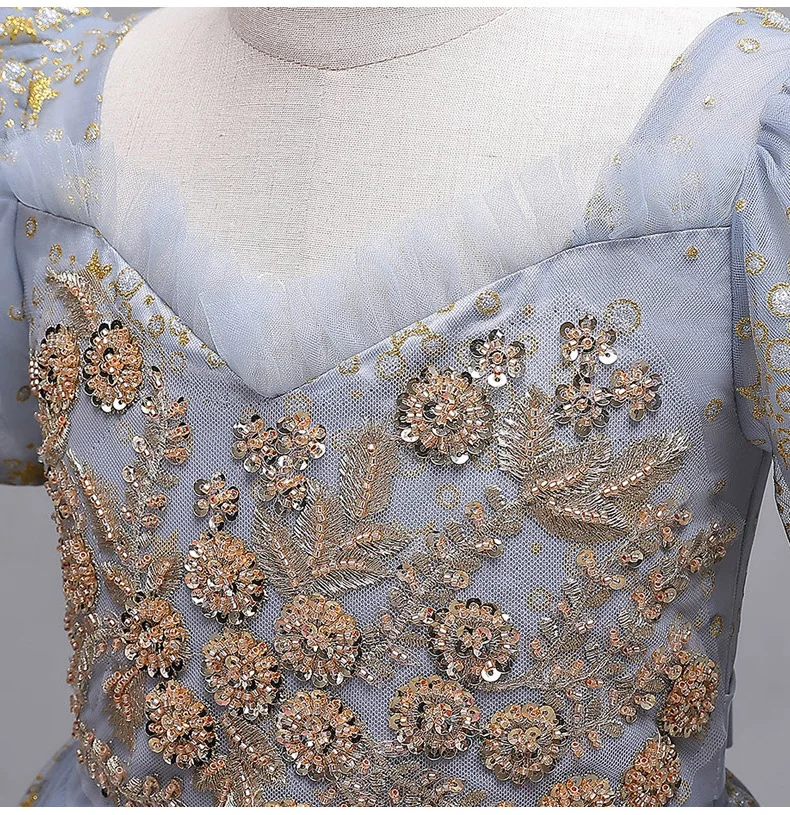 Girl Princess Dress Children Summer Tutu Wedding Birthday Party Dresses For 5 8 10 Years Girls Kids Gown Costume Clothing