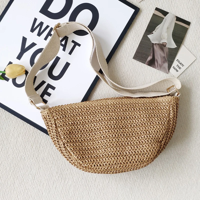 Тканые пляжные соломенные сумки для женщин