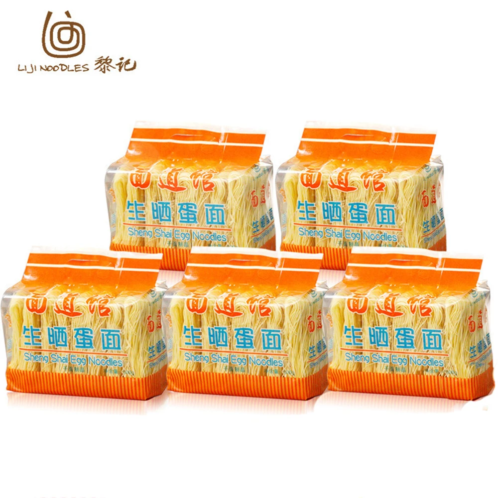 Liji Wheat Flour Chinese Ramen Noodle 500g Dried Egg Noodles