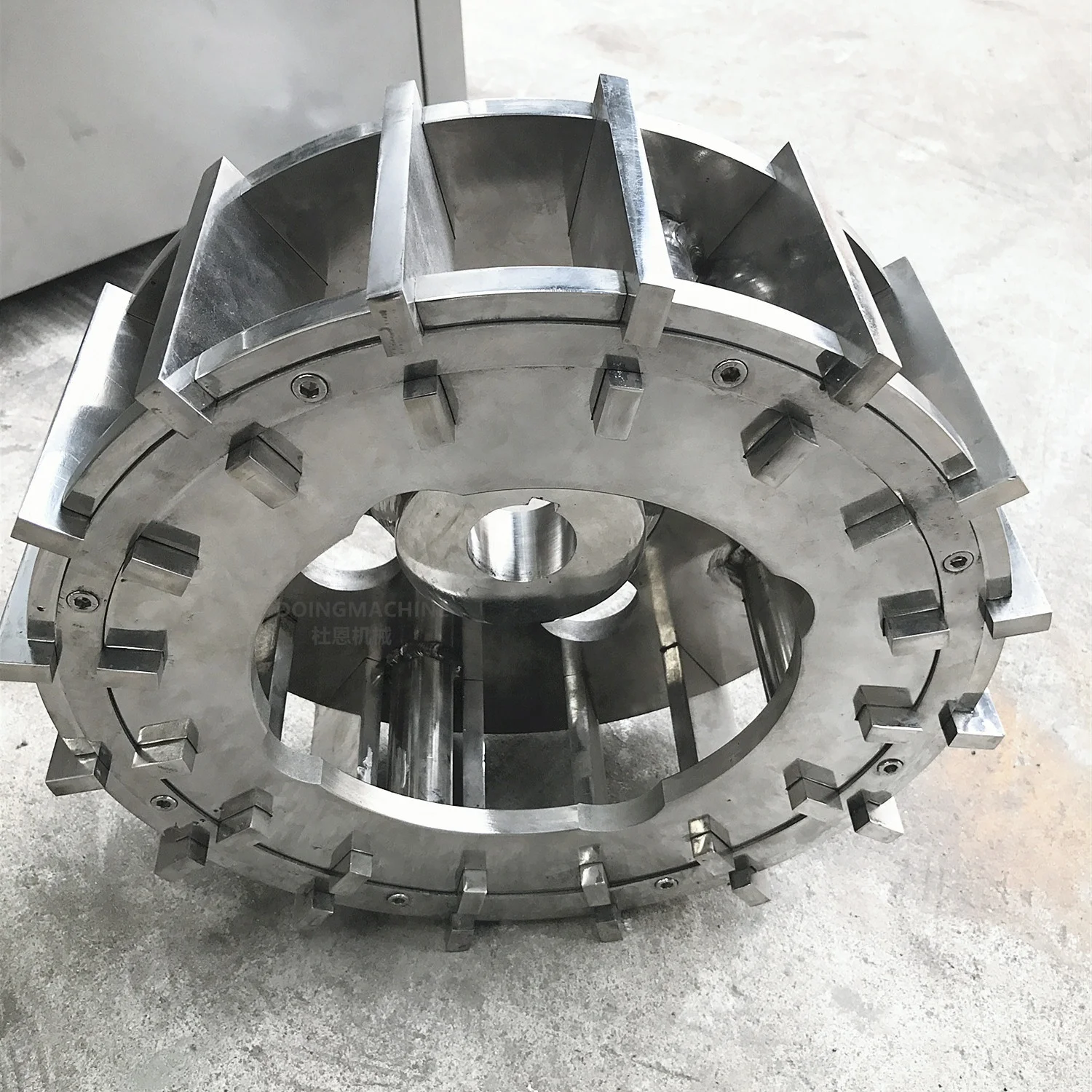 Industrial turbo disc impact mill for wet rice powder sugar