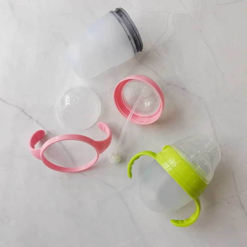 Logo Customized Good Quality Unique Custom Feeder Spill Proof Easy Grip Non-Toxic Nursing Baby Feeding Bottle Nipple Bottles