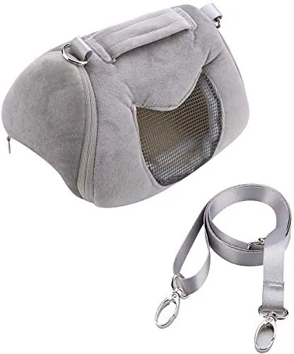 
High Quality Portable Hamster Cage Travel Shoulder Handbag Breathable Pet Carrier Bag 