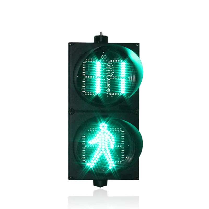 Shenzhen WDM 300mm Dynamic Pedestrian Pavement Traffic Signal Light Red Green with Countdown Timer