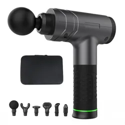Customized Logo 20W Big Power Small Gun Massager Myofascial Deep Relaxation Equipment 30 Speed Touch Screen Massage Gun