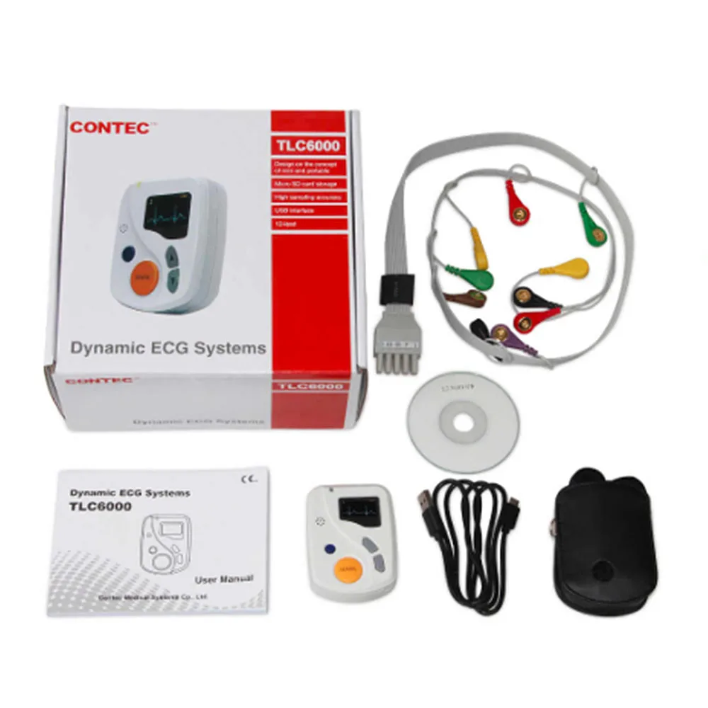 Good Quality New design 48 hours ecg holter Dynamic EKG Machine 12 Channels holter ecg