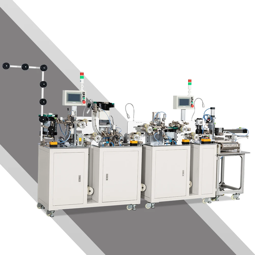 Fully Automatic Close End Zipper Machine 4 In 1 All Process Zipper Making Machine Suitable For Nylon Plastic Metal Zipper