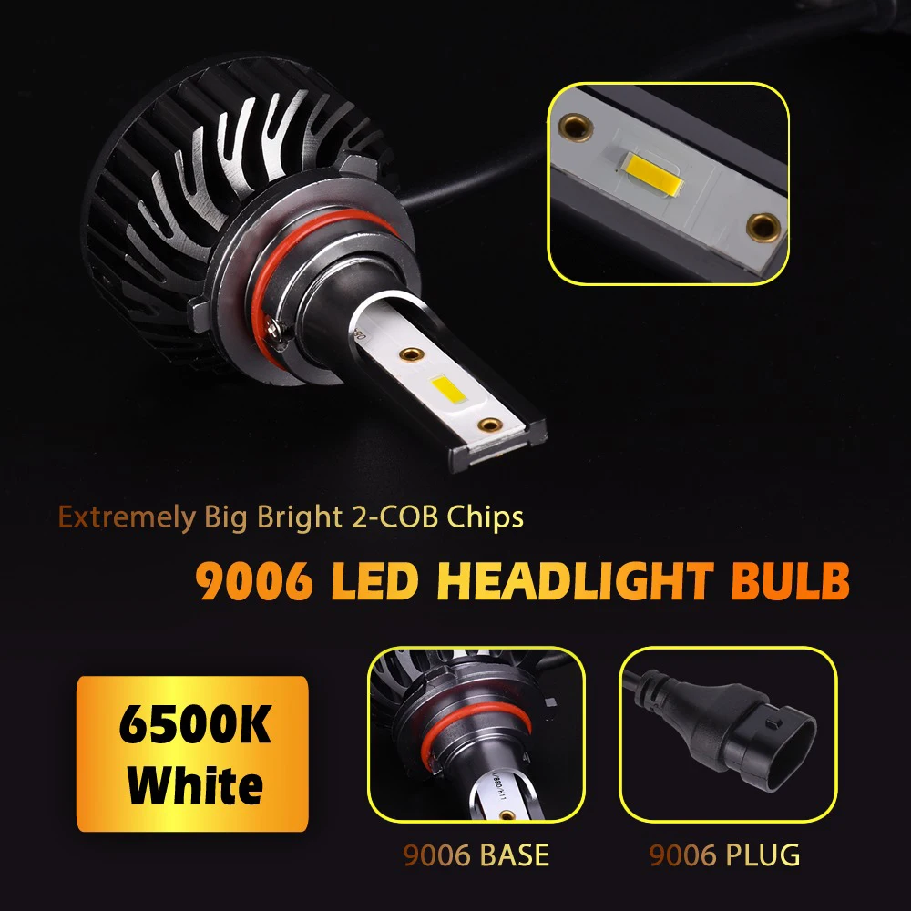  Оптовая продажа Автомобильные светодиодные лампы для фар 9005 H7 H4 led f2 Светодиодные фары в автомобильной системе освещения
