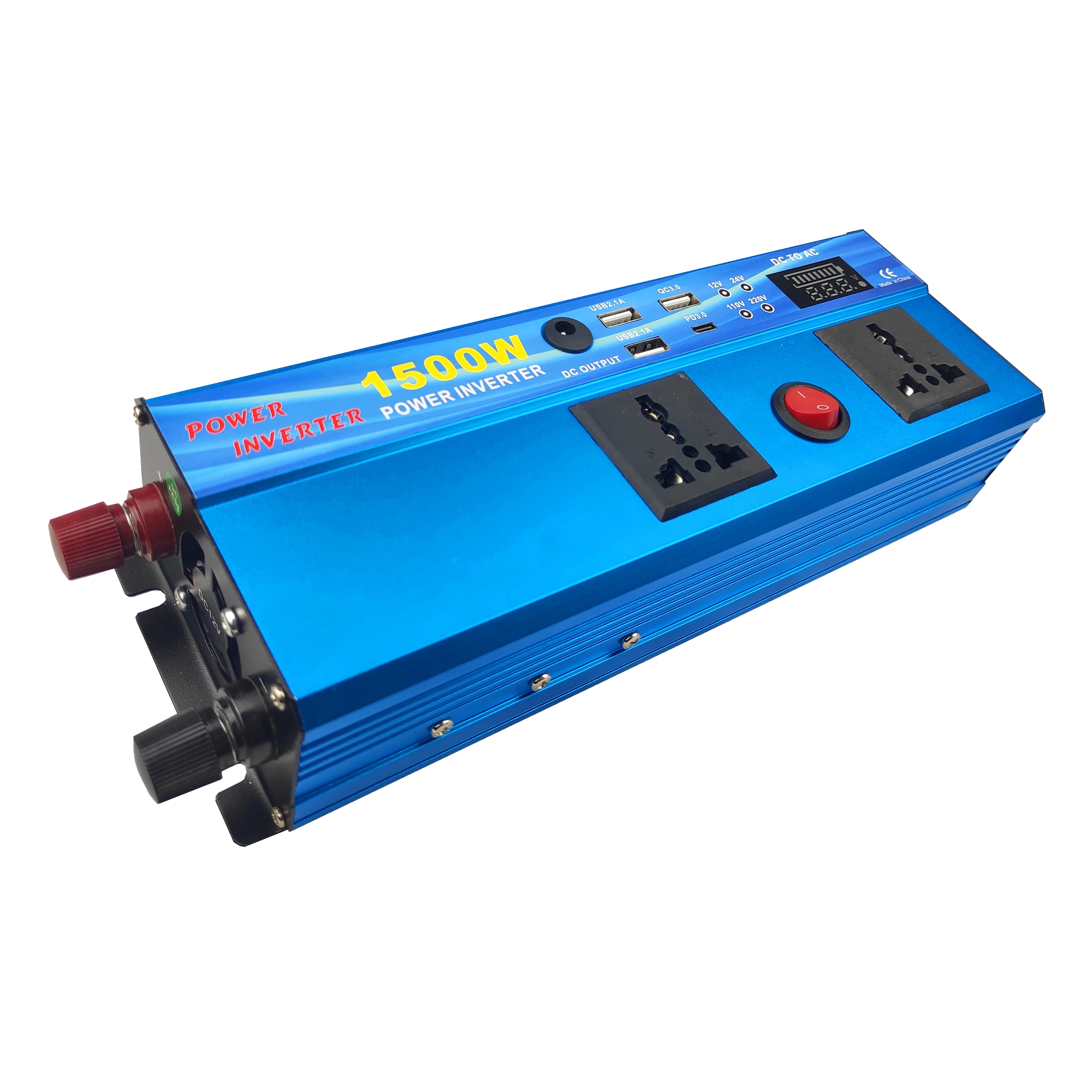Customized DC to AC 1500W Power Inverter Modified Sine Wave Inverter with USB and LCD
