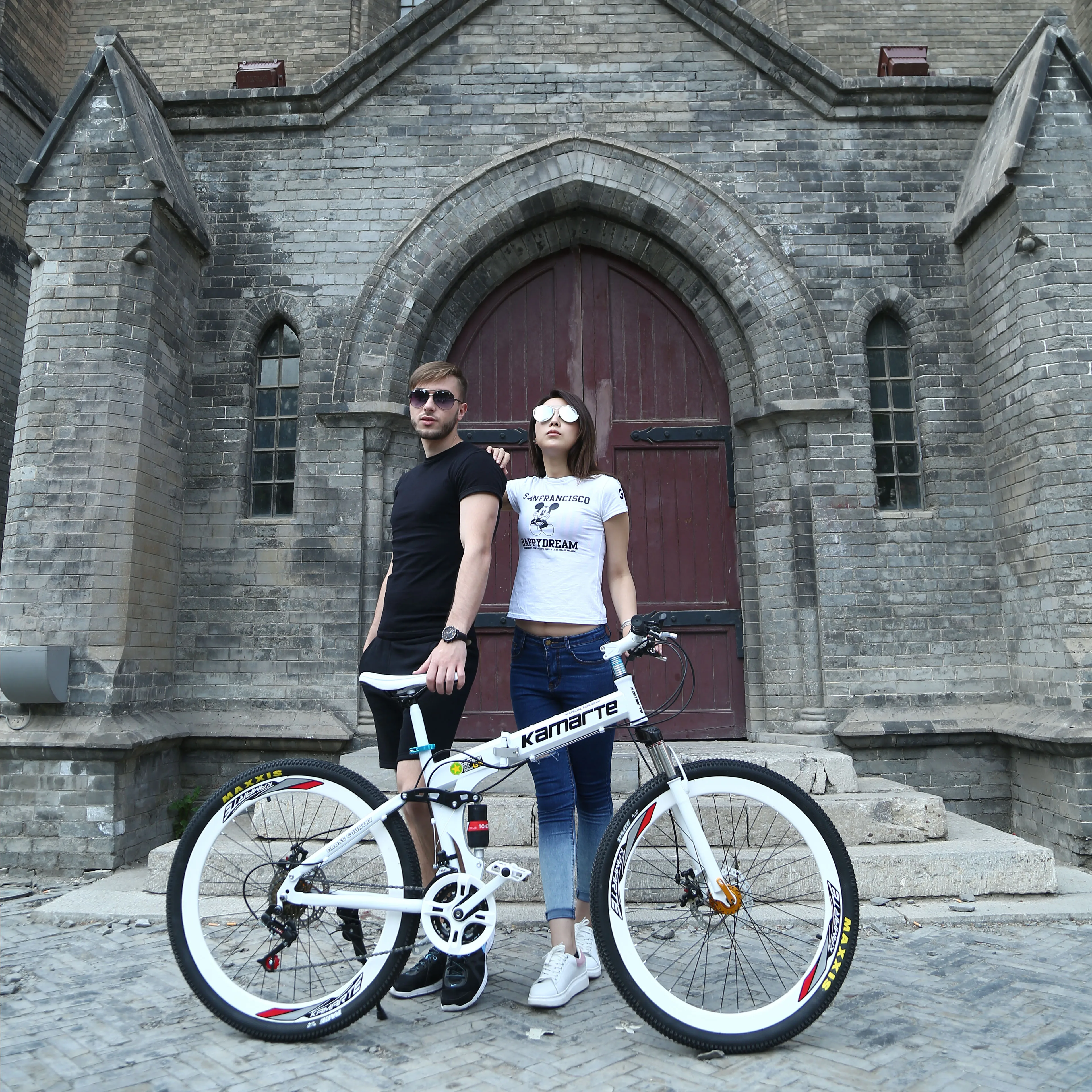 Hot sell 26 inch guvangzhou birdy china shaft drive petrol bikes for men mountain bike k-rock folding bicycle